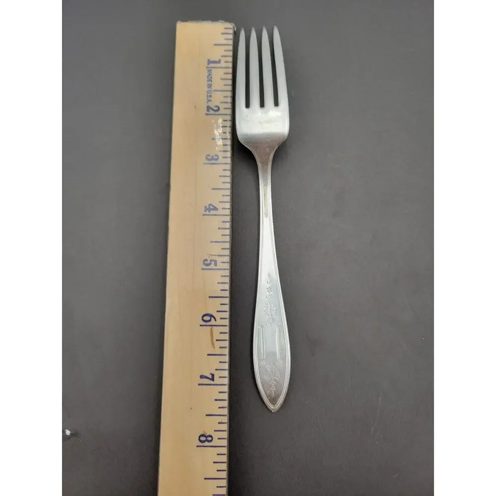1847 Rogers Bros ARGOSY Set 4 Dinner FORK Silver Plate 1926 Flatware
